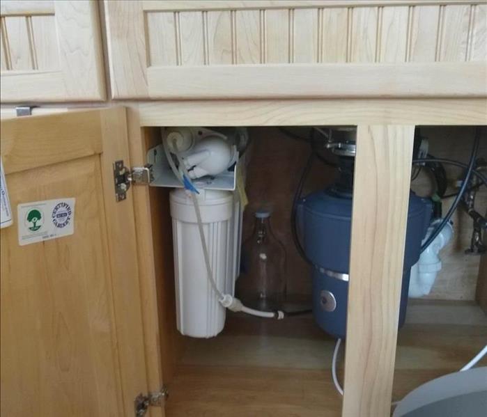 under the sink storage space