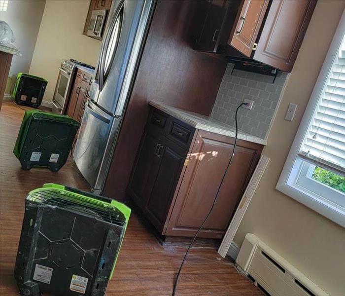 Kitchen with dehumidifiers